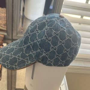 Gucci Blue Monogram Cap
